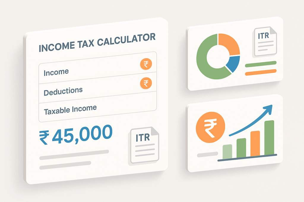 Income Tax Calculator & ITR Filling AY 2025-26